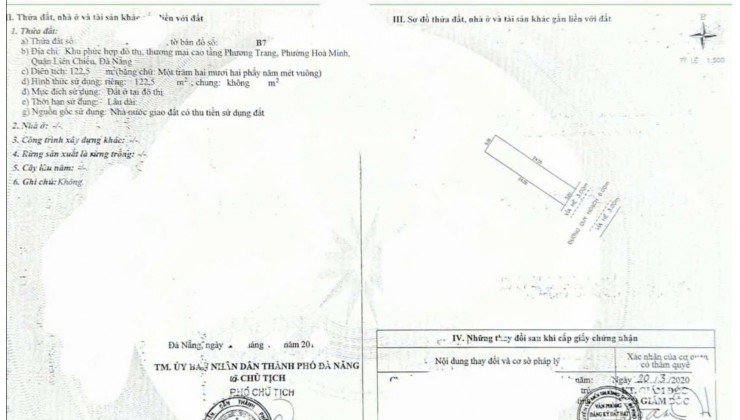 HÀNG HIẾM - ĐƯỜNG HÒA MINH 27 - DT 122,5M2 - HƯỚNG ĐÔNG NAM